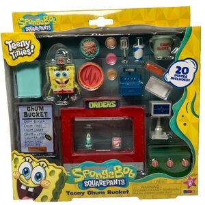 SpongeBob SquarePants Teeny Chum Bucket Playset - yellow, red, green, blue